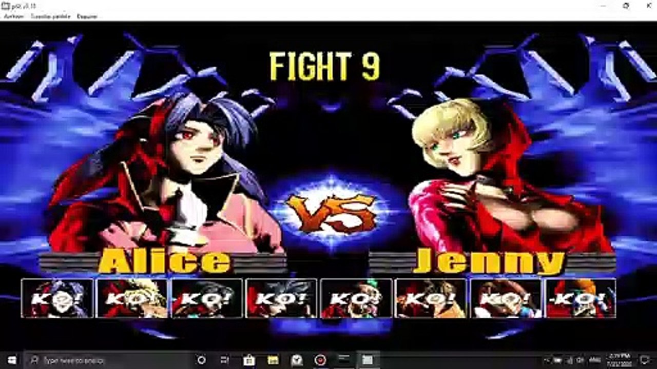 Alice(The Rabbit) defeats Jenny(The Bat) (#1) THE LIGHTNESS OF DEATH - Bloody Roar 2