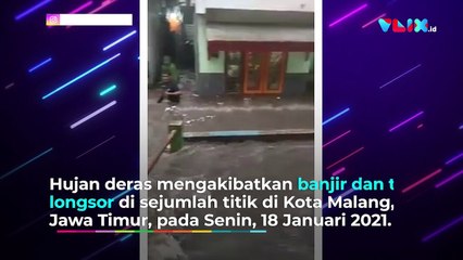 Malang Tegang! Warga Terjebak Derasnya Arus Banjir