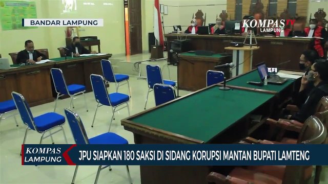 Jaksa Siapkan 180 Saksi di Sidang Korupsi Mantan Bupati Lampung Tengah