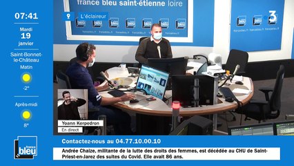 La matinale de France Bleu Saint-Étienne Loire du 19/01/2021