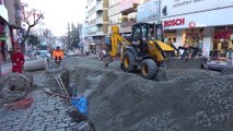 Trabzon’da alt yapı çalışması sırasında bulunan su kemerini andıran yapıya inceleme