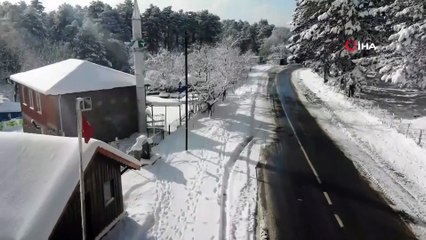 Kaz Dağları’nın Kartpostallık Manzarası Havadan Görüntülendi