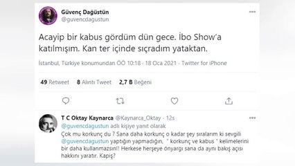 Oktay Kaynarca ile Güvenç Dağüstün arasında 'İbo Show' tartışması: "Bir daha o kelimeleri kullanamazsın!"