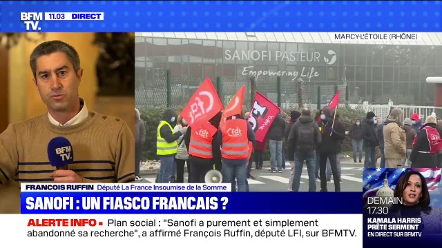 François Ruffin (LFI) sur les 400 postes supprimés chez Sanofi: On a détruit l'outil industriel