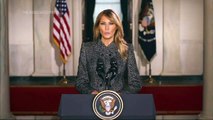 Melania Trump bids farewell in recorded message