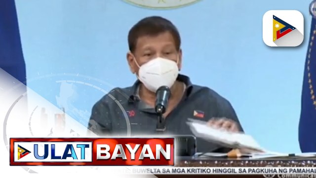 #UlatBayan | Pangulong #Duterte, may hamon sa ilang senador na umano’y mas nais ang bakuna ng Pfizer; mga senador, itinanggi ang pagpabor sa anumang brand ng COVID-19 vaccine