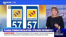 Est-il autorisé de coller des stickers sur sa plaque d'immatriculation ? BFMTV répond à vos questions 