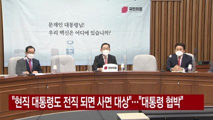 [YTN 실시간뉴스] "현직 대통령도 전직 되면 사면 대상"..."대통령 협박" / YTN
