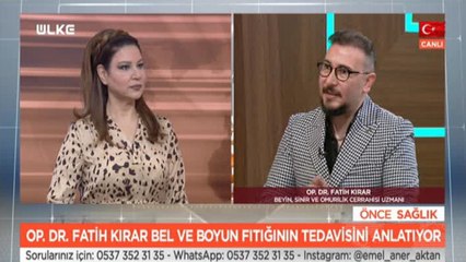 Önce Sağlık - Fatih Kırar | 19 Ocak 2021