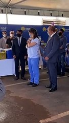 Primeira vacinada no DF