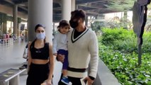 Arjun Rampal spotted at Mumbai airport with Family; Watch Video | FilmiBeat