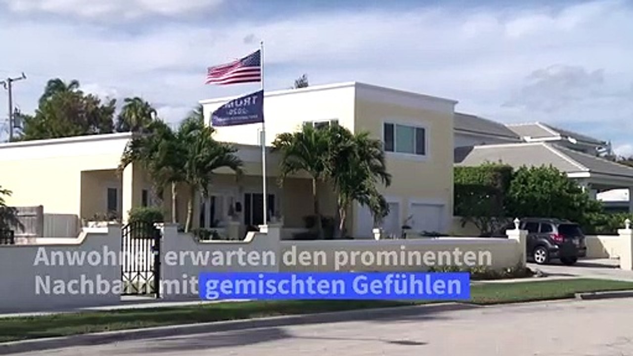 Trump zieht nach Florida - gemischte Gefühle bei den Nachbarn