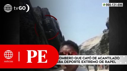 Piden ayuda para bombero que cayó de acantilado cuando practicaba deporte extremo | Primera Edición