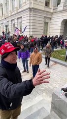 Angry American and Trump Supporter asks for back up