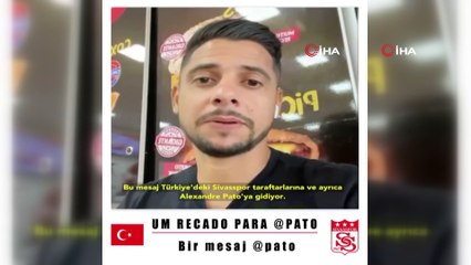 Yıldız futbolcu Cicinho’dan Pato’ya öneri: 'Sivasspor’a git'