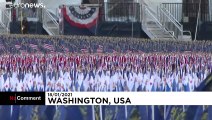 Flags replace people on National Mall for Biden's inauguration