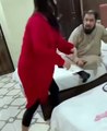 Scandal girl Hareem shah slaps mufti qavi and posted the clip on Instagram Disguised face why??