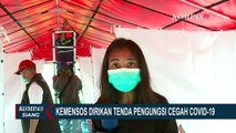 Kemensos Dirikan Tenda Pengungsi Cegah Corona untuk Korban Gempa Sulbar