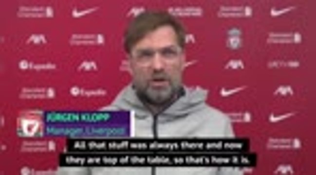 Klopp denies United of 'underdogs' tag