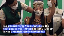 Indigenous nurse becomes first person vaccinated against Covid in Amazonas