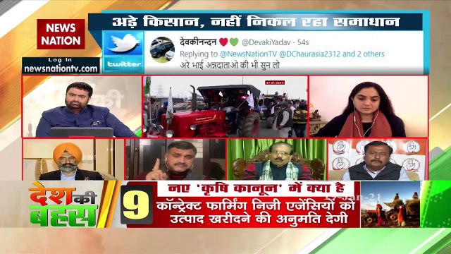 Desh Ki Bahas: क्या ट्रैक्टर से निकलेगा आंदोलन का रास्ता?