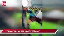 İstanbul Finans Merkezi şantiyesinde işçiler yemekhaneyi kırıp döktü