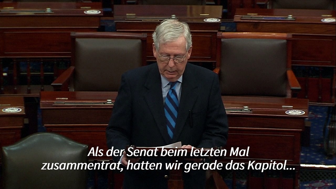 Mcconnell: trump löste "mob" am us-kapitol aus