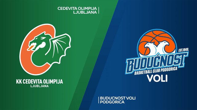 Cedevita Olimpija Ljubljana - Buducnost VOLI Podgorica Highlights | 7DAYS EuroCup, T16 Round 2