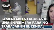 Lamentables excusas de una enfermera para no trabajar en el Zendal
