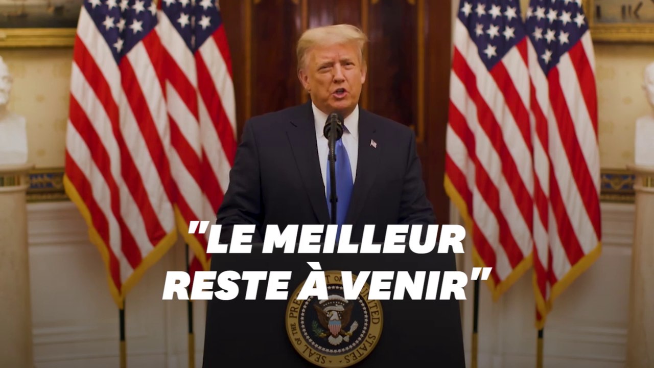 Pour son discours d'adieu, Trump promet que son "mouvement n'est que le début"