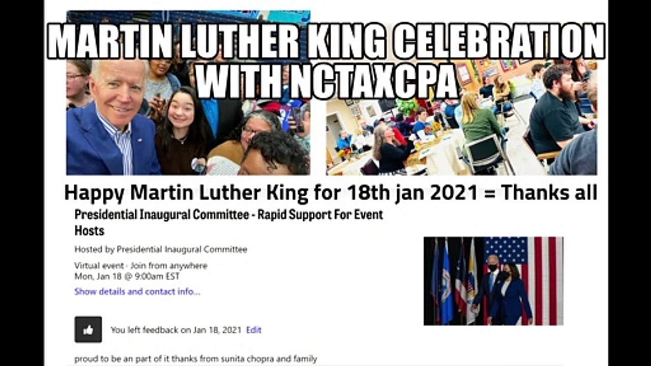SUNITA CHOPRA USA CELEBRATED HAPPY MARTIN LUTHER KING WITH JOE BIDEN ONLINE
