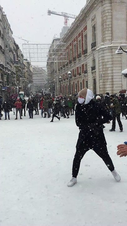 City Block Joyfully Throws Some Snowballs