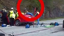 Ghost spirit caught at accident site - Shocking spirits caught leaving body Scary Videos