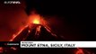 شاهد:  تصاعد الحمم البركانية بعد ثوران بركان إتنا