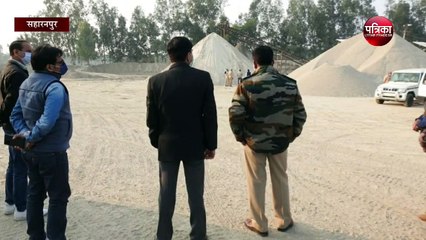 सहारनपुर पुलिस प्रशासन का स्टोन क्रेशरों पर छापा