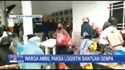 Ratusan Warga Ambil Paksa Bantuan Logistik Gempa di Rumah Dinas Bupati Mamuju