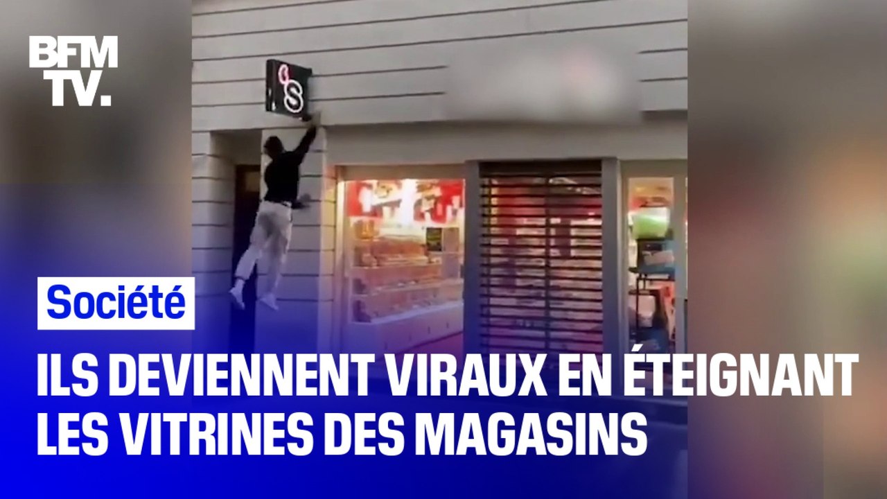 Ils deviennent viraux en éteignant les vitrines des magasins