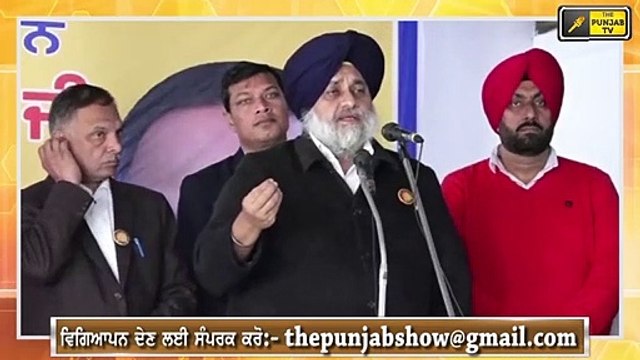ਭਗਵੰਤ ਮਾਨ ਬਾਰੇ ਸੁਖਬੀਰ ਦਾ ਵੱਡਾ ਬਿਆਨ Sukhbir Badal talking about Bhagwant Maan in Banga rally