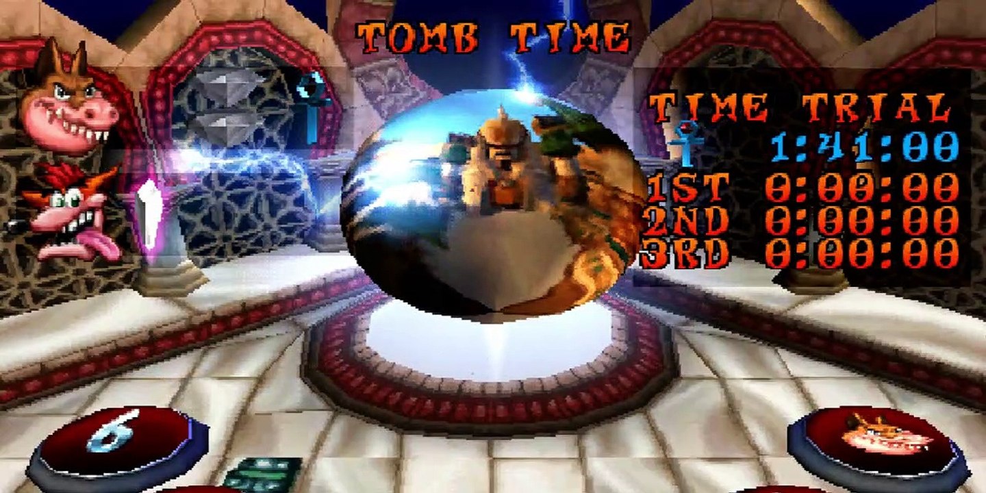 Crash Bandicoot 3 - Tomb Time - Time Trial - PLAYSTATION SONY Walkthough