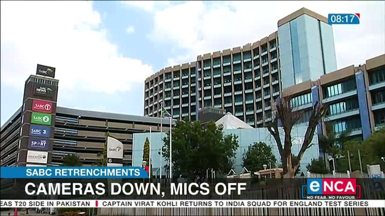 Cameras down, mics off at SABC
