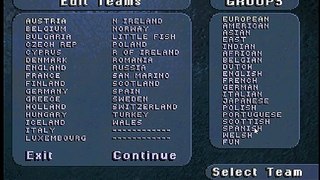 Striker '95 (PC): as equipas