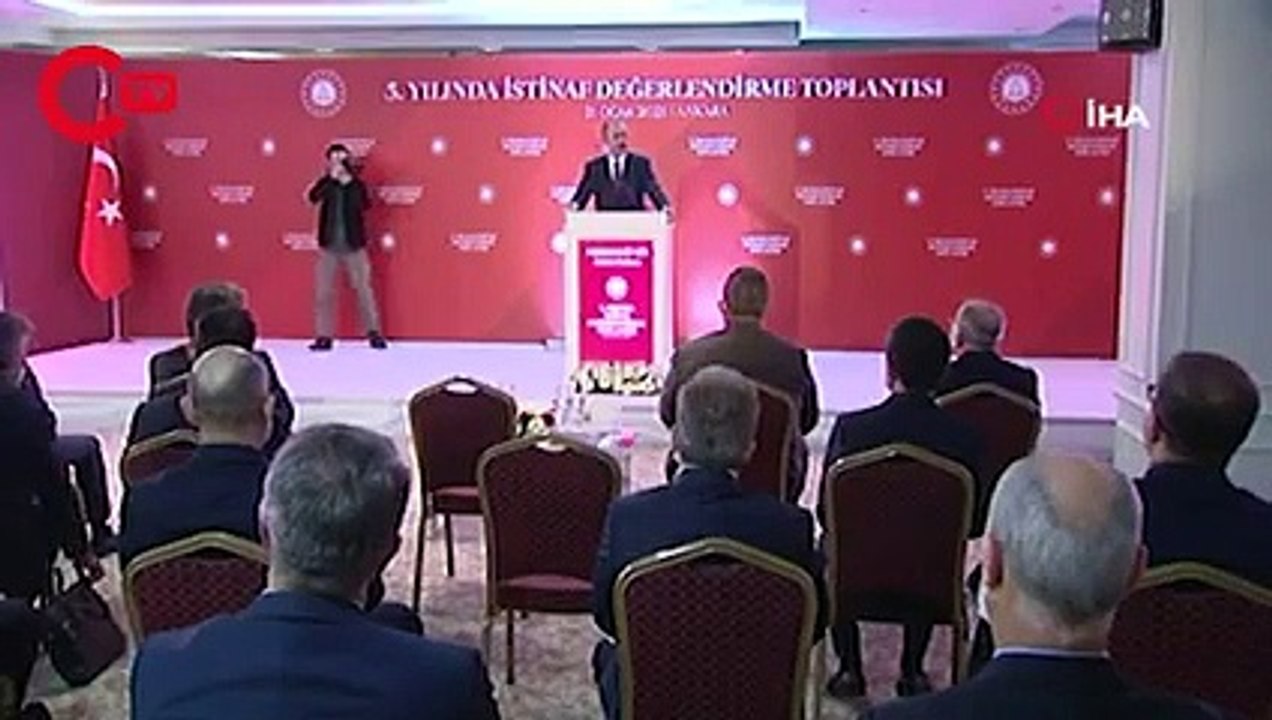 Adalet bakanı Abdülhamit Gül'ün basın toplantısı