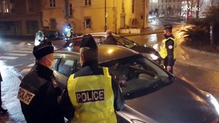 Contrôle du couvre-feu à Vannes mercredi 20 janvier