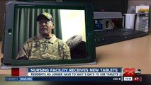 Bakersfield senior living facility receives donated tablets from the community, veterans can keep in touch with families
