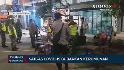 Satgas Covid-19 Bubarkan Kerumunan