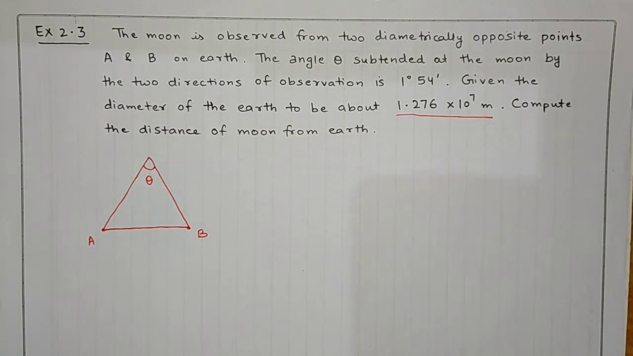Example 2.3 Chapter 2 Class 11  Class 11 Physics NCERT Solutions  Units and Measurement