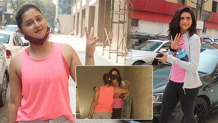 Download Video: Rashmi Desai Bumped Into Karishma Tanna While Going To Gym