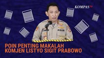 8 Poin Makalah Komjen Listyo Sigit Prabowo, Menuju Polri yang Presisi