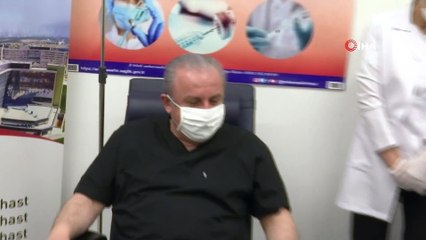 TBMM Başkanı Mustafa Şentop Covid-19 aşısı oldu