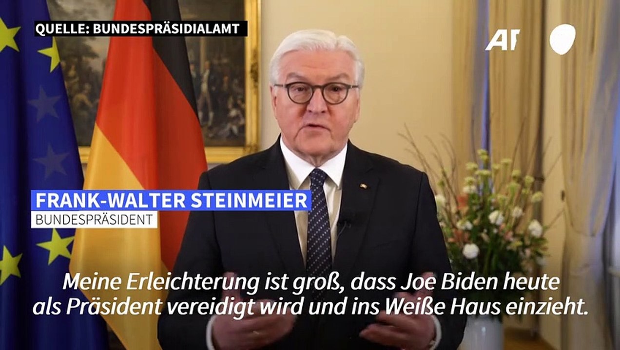 Steinmeier blickt mit 'Erleichterung' auf Bidens Amtseinführung